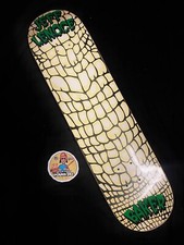 RARE Jeff Lenoce Crocodile Skin Baker Skateboard Deck 2003 Pro Model Vintage