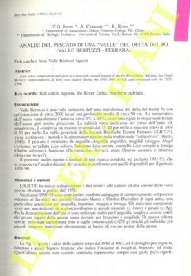 JIANG Z.Q. - CARRIERI A. - ROT R. - Fischanalyse eines ''Tals'' des