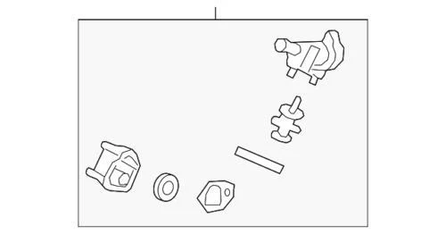 Carcaça de termostato líquido de arrefecimento do motor Cadillac CTS STS genuína GM 2008-2014 12706566 - Imagem 3 de 4