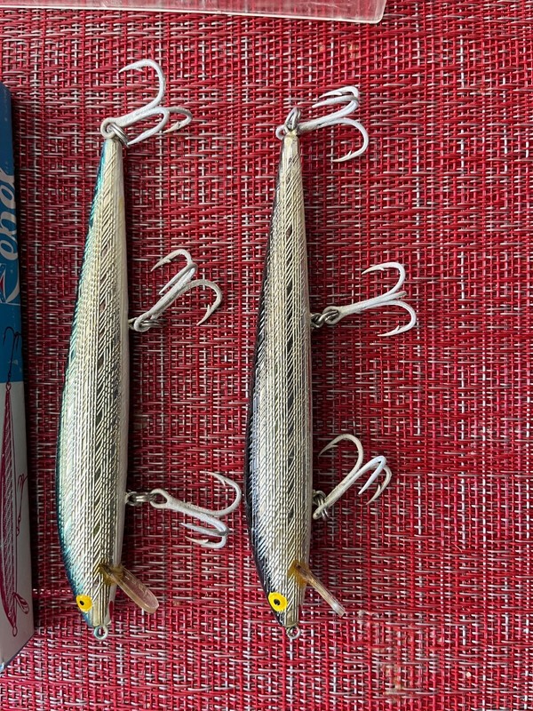 Lot of 2 Vintage Rebel 5-1/2 Inch Minnow Lures in Boxes