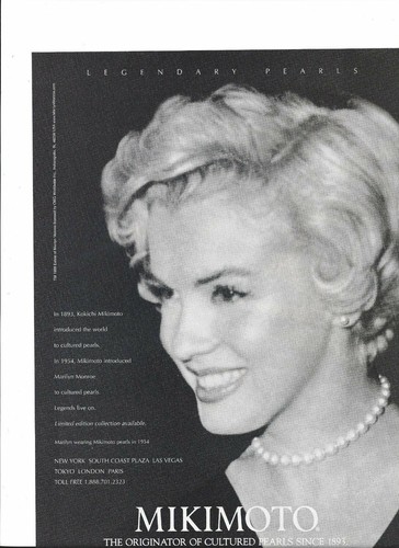 Marilyn Monroe For Mikimoto Jewelry 
