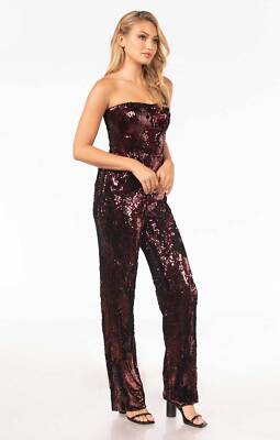 dress the population sequin romper Dress the Population Andy Lavender Sequin Jumpsuit - Purple