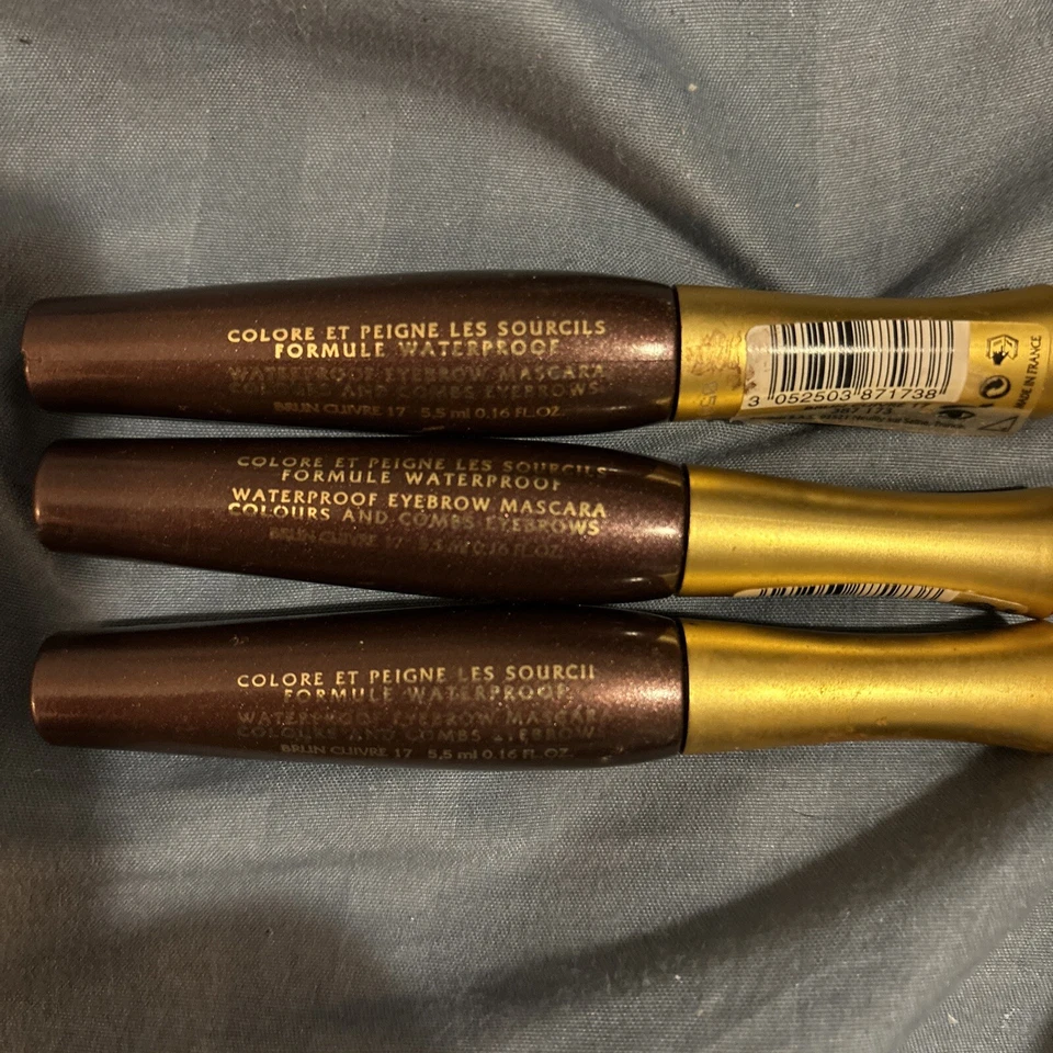 Lote de 3 rímel de sobrancelha Bourjois #17 Brun Cuivre 5,5 ml. France Defines Thicker - Imagem 2 de 4