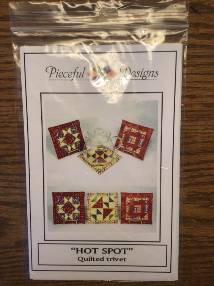 PATTERN Quilt Kitchen Trivets Quilt Kitchen Pot Holders NEW Pieceful