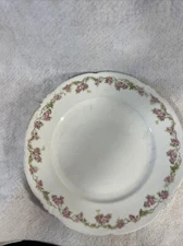 Antique Habsburg Hab95 Gold Trimmed Floral Garland Dinner Plate