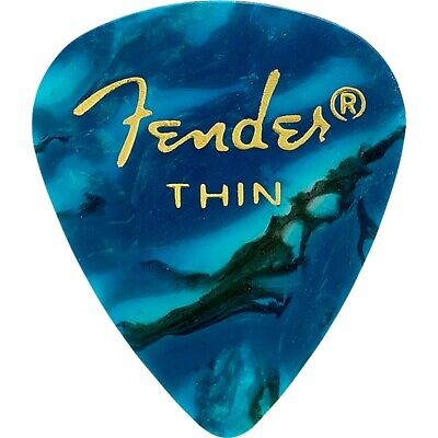 Fender 351 Shape Premium Celluloid Guitar Picks 12-Pack Thin Ocean  Turquoise | eBay