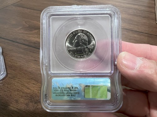 2005-P WV West Virginia State Quarter MS Satin Finish - ICG SP69 - Picture 3 of 5