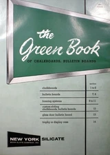 New York Silicate Book Slate Catalog ASBESTOS STONEBESTOS School Chalkboards '62