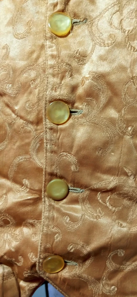 Chaleco Brooks Van Horn NY Teatro Broadway Show Jugador Western Gold 42"- 46" Foto 2 de 4