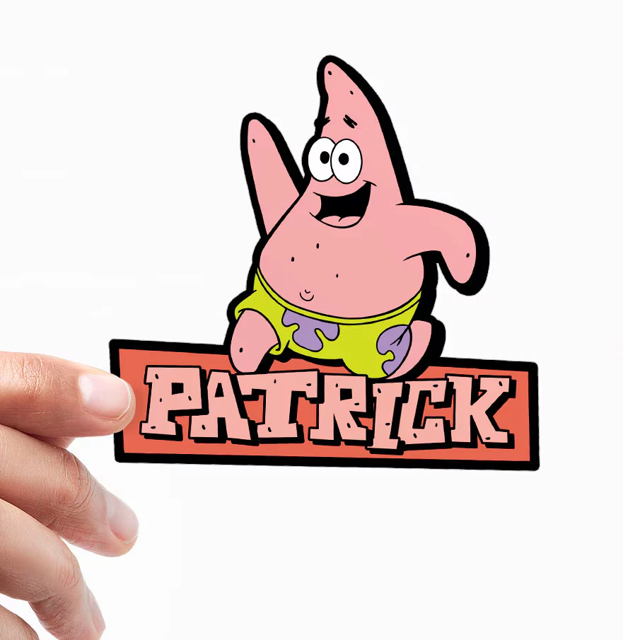 Spongebob Squarepants Schwammkopf Patrick Star 10cm Sticker Aufkleber - Bild 2 von 2
