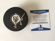 Gerard Gallant Signed Autographed Vegas Golden Knights Puck Beckett BAS COA bb