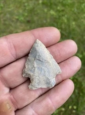 MLC s3882 Nice Archaic Birdpoint Arrowhead X Poirot Coll Old Illinois Artifact