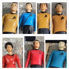 1991 Hamilton Gifts Star Trek Original Crew, 7 Figure Lot  Stand Space Decor