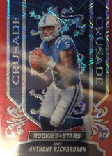 2023 Panini Rookies & Stars Crusade Silver Anthony Richardson -  Colts Red Plaid