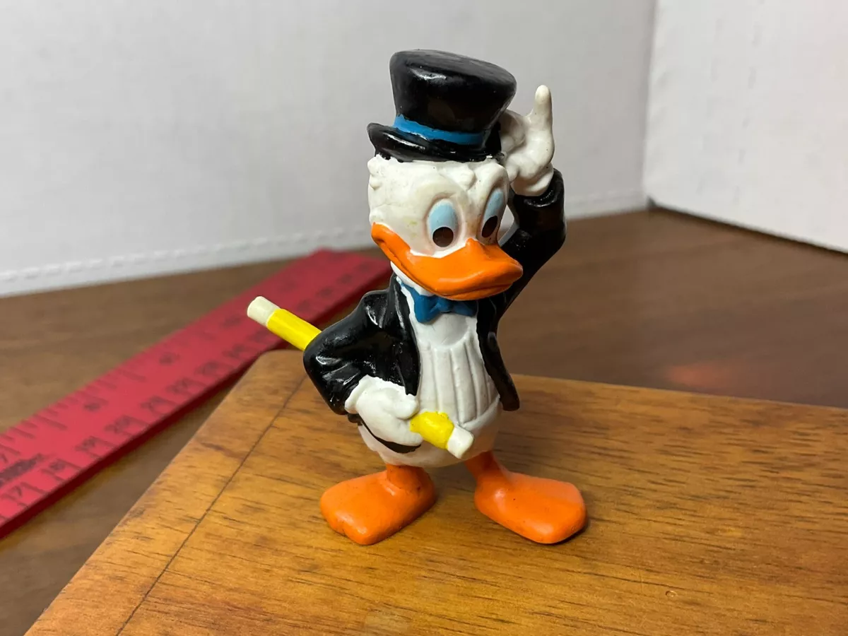 Vintage Donald Duck Top Hat Tuxedo Cane PVC Figure Disney Applause