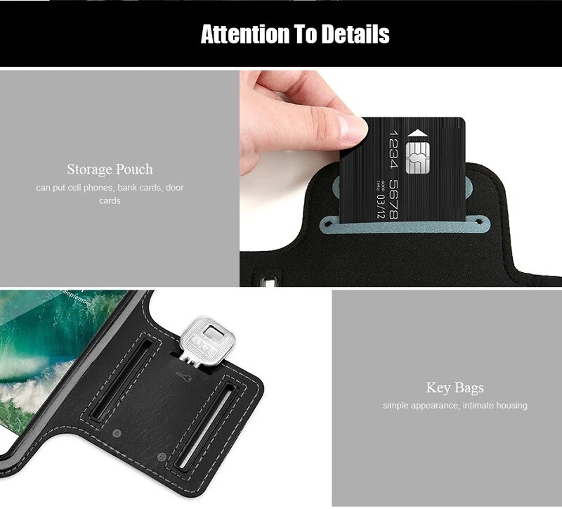 For Huawei P 9 20 30 40 Pro Mate 10 20 Running Waterproof Armband Phone Holders - Image 4 of 4