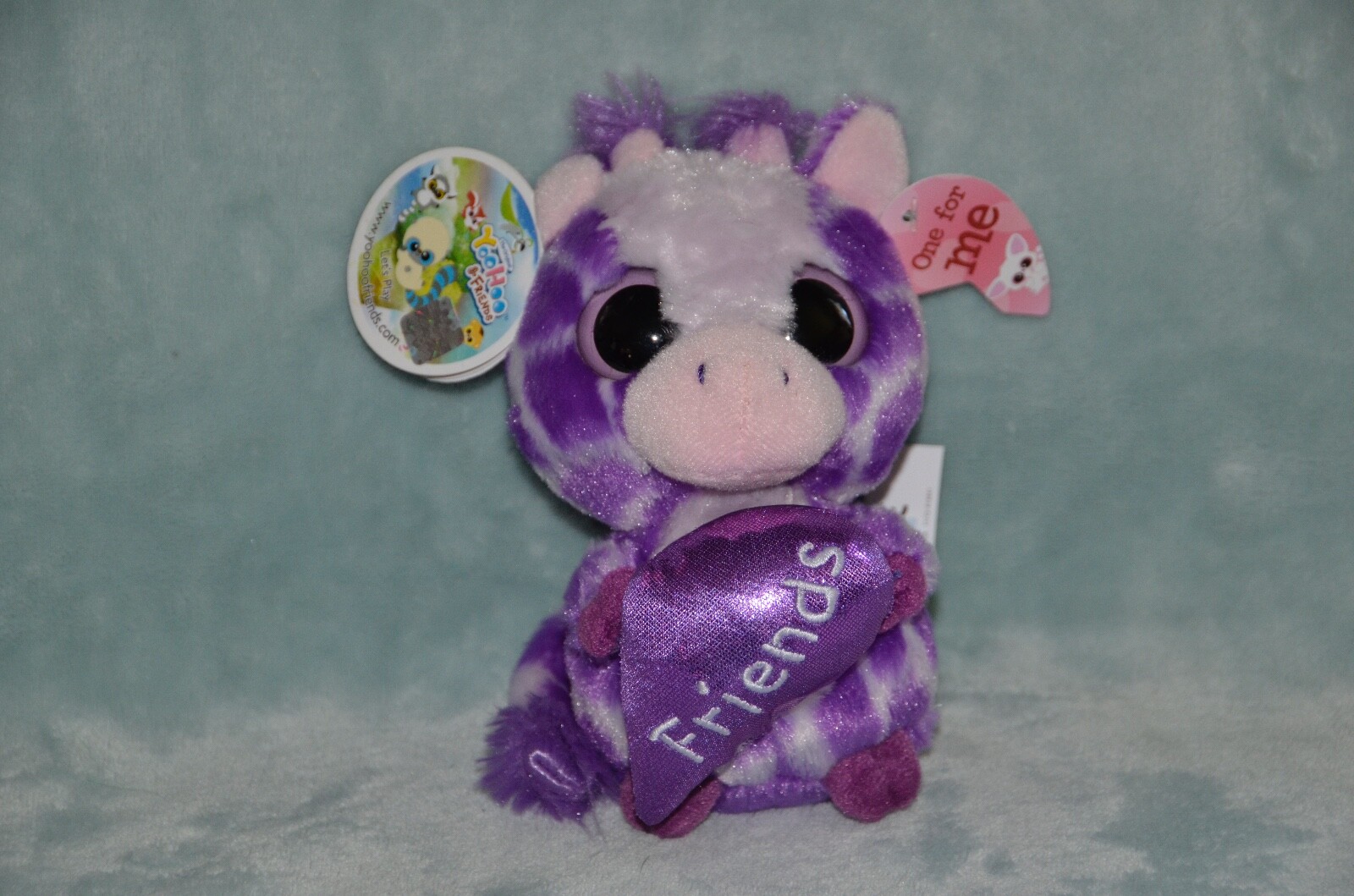 purple giraffe teddy