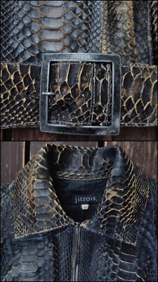 Jean Claude Jitrois RARE Designer Luxury Python Leather Jean Claude Jitrois RARE Designer Luxury Python Leather