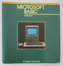 Microsoft Basic Interpreter for Apple Macintosh Manual ONLY Vintage 1984