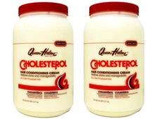 2 Pack Queen Helene Cholesterol Hair Conditioning Cream 5lb for Dry Hair