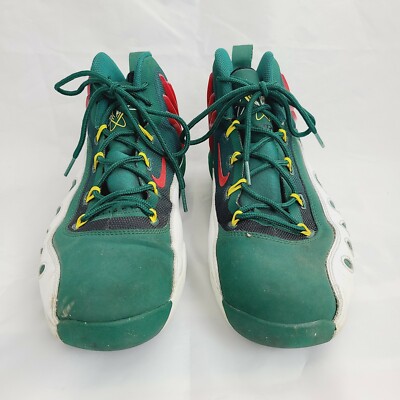 Mens NIKE AIR Sonic Flight Basketball Shoes Size 9.5 Green 