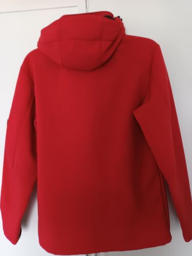 Geographical Norway Men's Softshell Jacket SZ S Hood Zip Insulating PLATINUM4000 - Picture 6 of 14