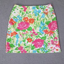 Lauren Ralph Lauren Women's 8 Skirt Floral Spring Summer Easter Stretch Vintage