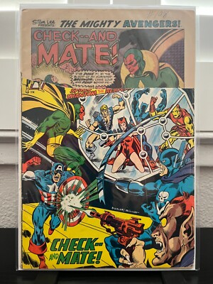 The Avengers #108 (Marvel Comics February 1973), MISSING PART OF COVER