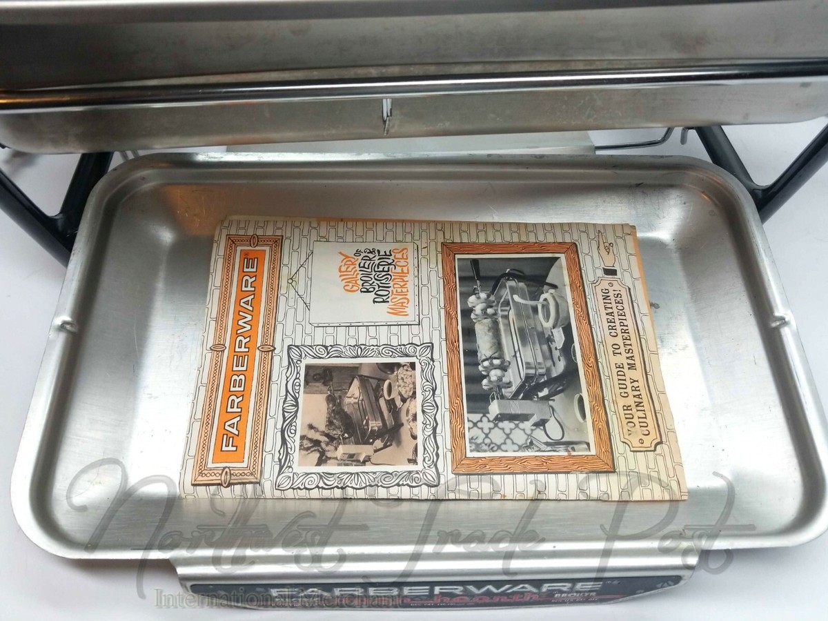 Vintage FARBERWARE RÔTISSERIE À FOYER OUVERT/GRILLEUR ÉLECTRIQUE modèle Vintage FARBERWARE RÔTISSERIE À FOYER OUVERT/GRILLEUR ÉLECTRIQUE modèle