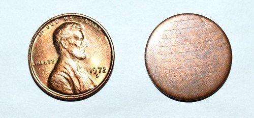 1972 S Penny Uncirculated Double Die Pillars Lettering Error, Blank Planchet Lot - Picture 12 of 21