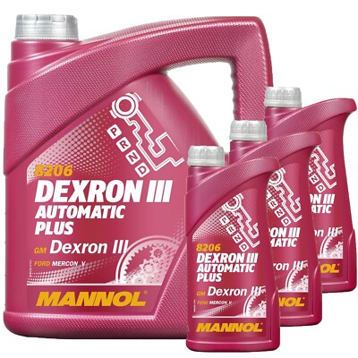 7 LITER GETRIEBEÖL MANNOL DEXRON III AUTOMATIKGETRIEBEÖL PLUS GM DEXRON 3 H/G/F