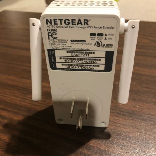 NETGEAR AC750 UNIVERSAL PASS THROUGH WIFI RANGE EXTENDER - Picture 2 of 2