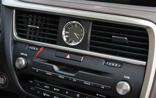 1X Silver Steel Central Console Instrument Strip Trim For Lexus RX350 450h 16-22 - Bild 3 von 14
