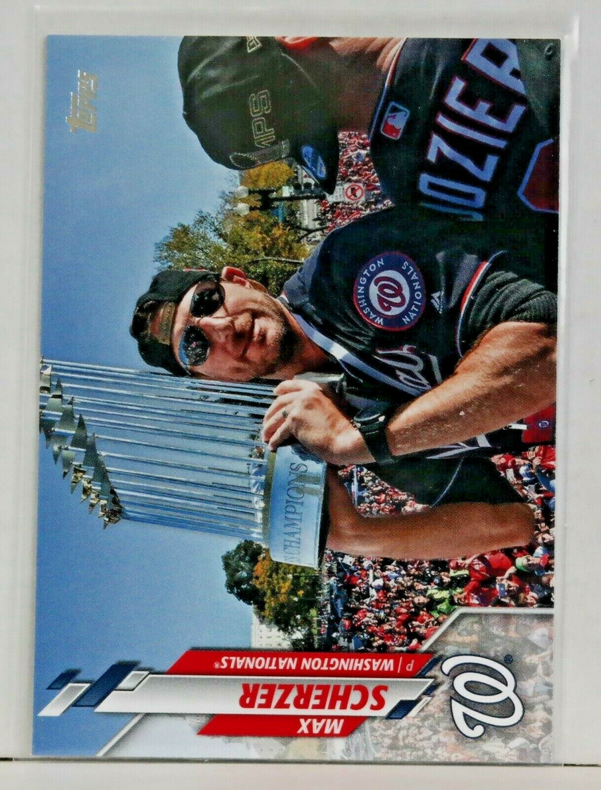 2020 Topps Update Series Max Scherzer Image Variation SP #U-185 Nationals