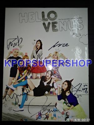 Hello Venus 2nd Mini Album What Are You Doing Today? CD Autographed Promo CD 
