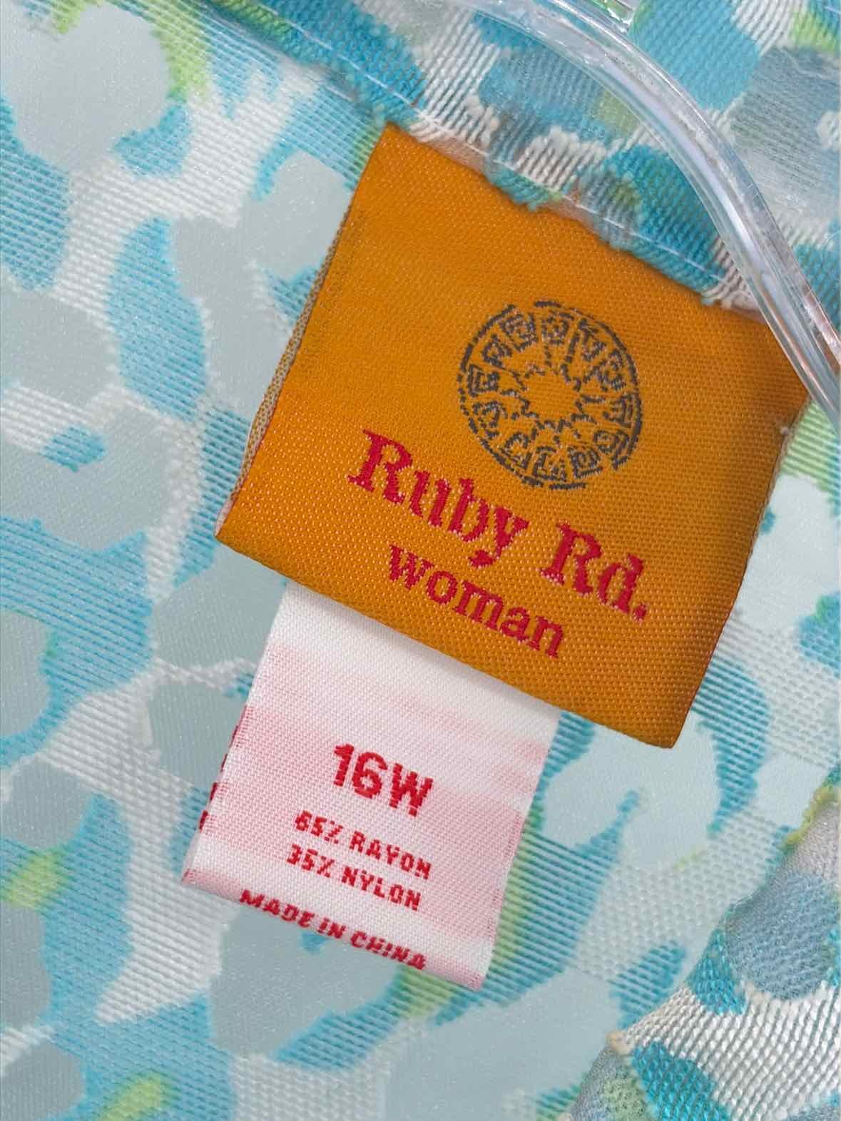 Pre-Owned Ruby Road Blue Size 16W Button Down - image 3