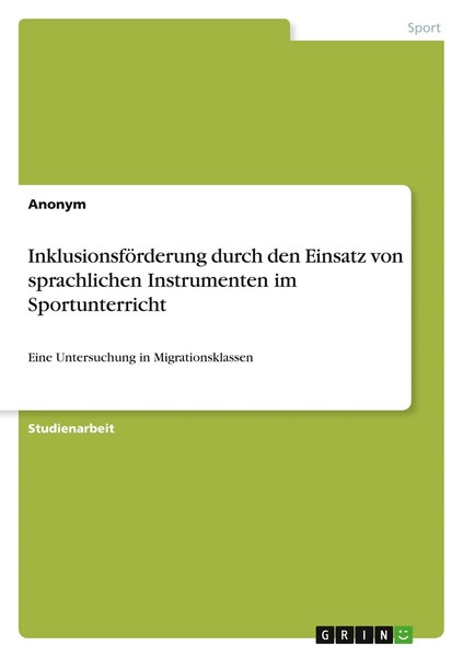 InklusionsföRderung Durch Den Einsatz Von Sprachlichen Instrumenten Im...-image
