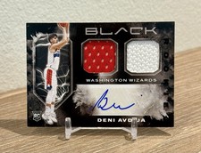 2020-21 Panini Black Deni Avdija Rookie RC Dual Jersey Patch Auto RPA /49 !!!