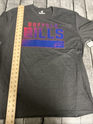 NWT Men’s Fanatics Buffalo Bills Tshirt Grey XL NFL X-Large - Picture 6 of 7