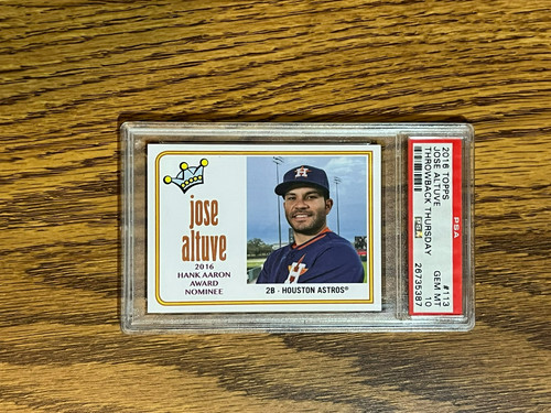 2016 Topps Throwback Thursday #113 Jose Altuve PSA 10