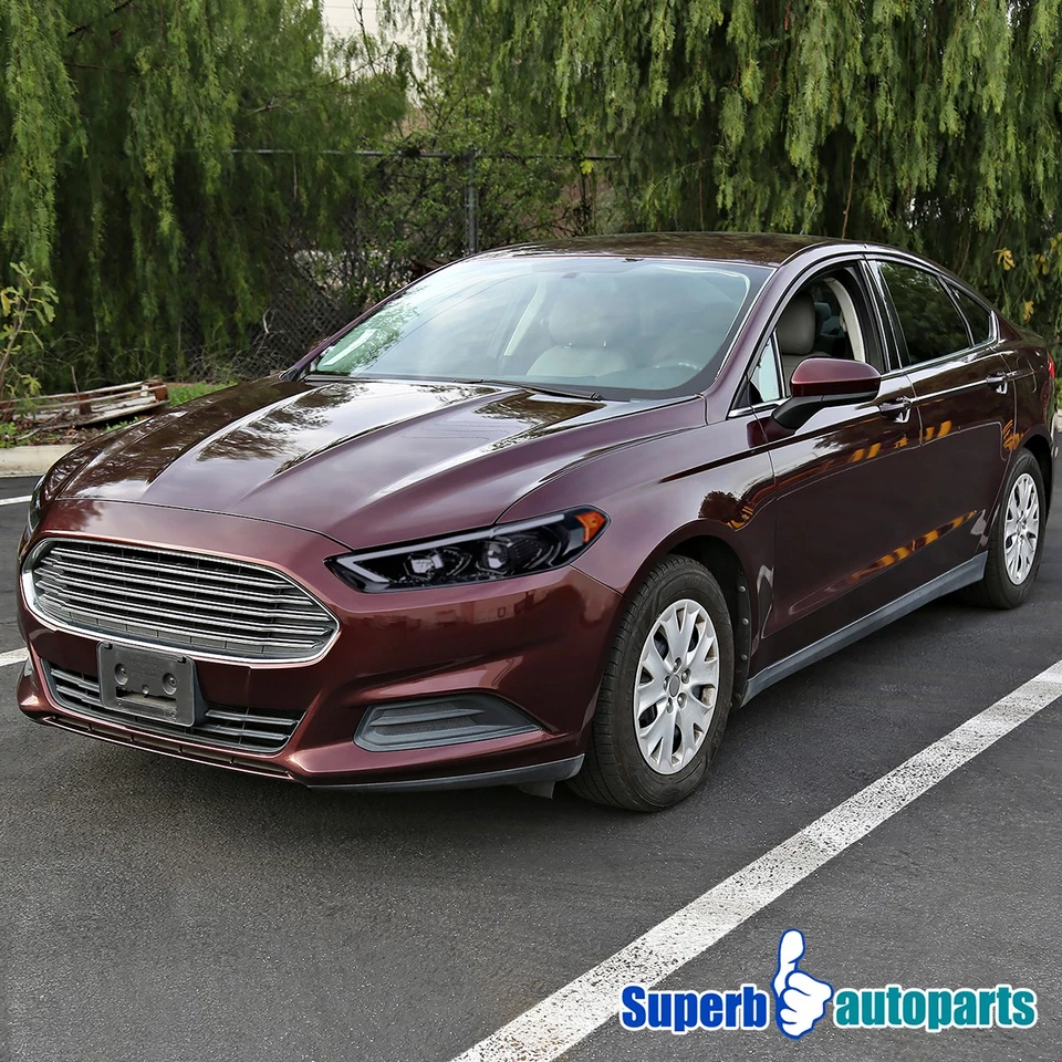 For 2013-2016 Ford Fusion Smoke Projector Headlights+Switchback+LED Turn Signal Foto 3 de 4