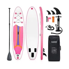 SUDOO 10FT Ultra-Light Inflatable SUP | 10'×30'' Compact Design | Non-Slip