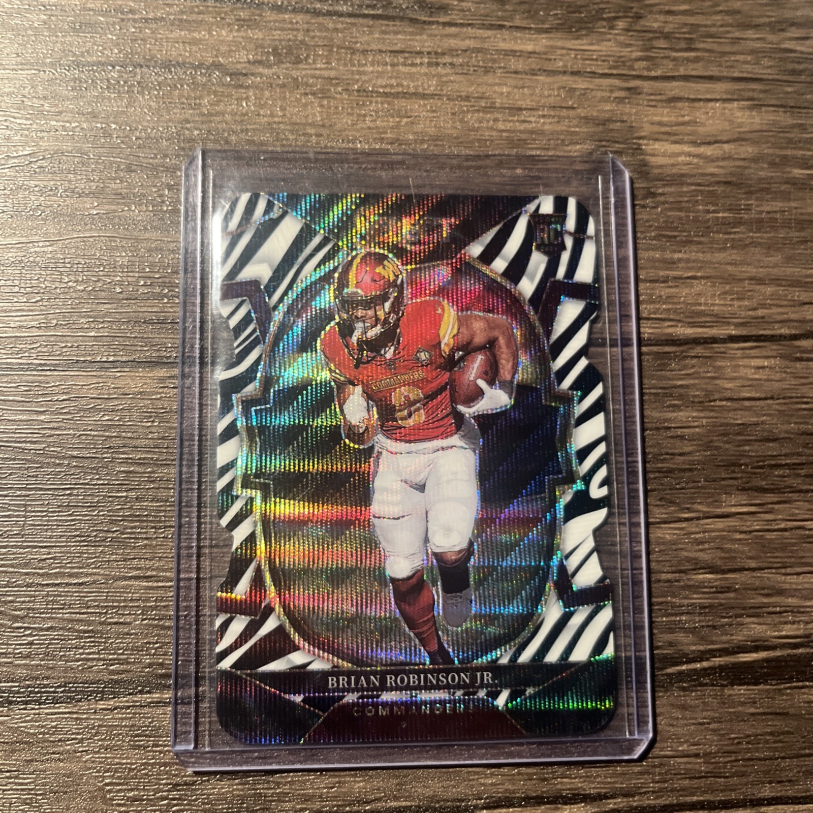 2022 Panini Select Brian Robinson Jr #78 Concourse Zebra Die Cut RC Rookie SSP