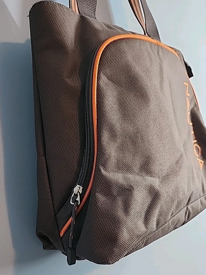 Nautica путешествий или лодки сумка с короткими ручками серый/коричневый и оранжевый - Изображение 3 из 4