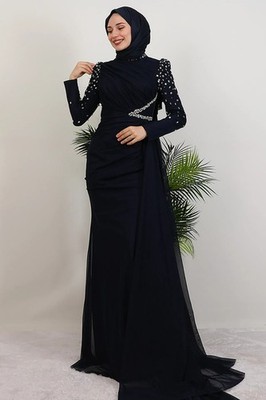 sachin and babi light blue dress 2025 Autumn/Winter New Solid Color Waist-Cinching Long Dress, Flared Sleeve  * Elegant Long Gown, Vintage * Evening Dress LL168