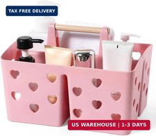 Anyoifax Portable Shower Caddy Plastic Shower Basket Organizer Divided Bathroom