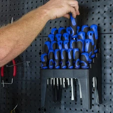 26 Piece Precision Magnetic Tip Screwdriver Set Storage Stand Rack Wall Mount