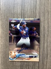 2018 Topps Chrome Amed Rosario Auto RC #RA-AR Mets Rookie RC
