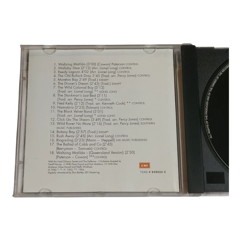 Lionel Long – Waltzing Matilda | 18-Track Australian Folk CD Compilation | EMI - Image 4 of 4