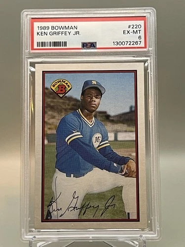 Ken Griffey Jr 1989 Bowman Rookie #220  PSA 6